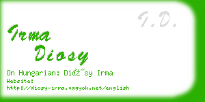 irma diosy business card